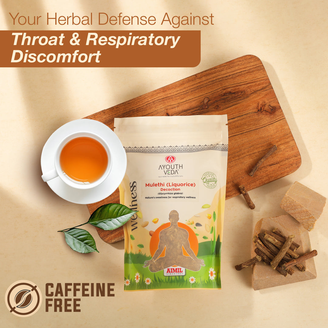 Mulethi (Liquorice) Decoction – Nature’s Sweetness for Respiratory Wellness Net Qty: 200g