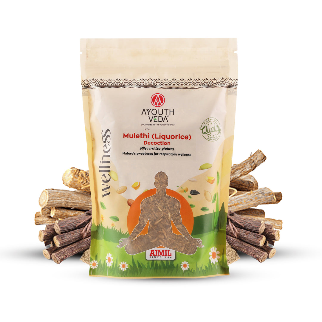 Mulethi (Liquorice) Decoction – Nature’s Sweetness for Respiratory Wellness Net Qty: 200g