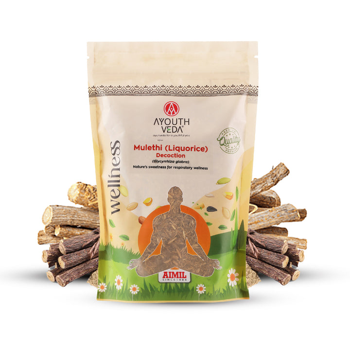 Mulethi (Liquorice) Decoction – Nature’s Sweetness for Respiratory Wellness Net Qty: 200g
