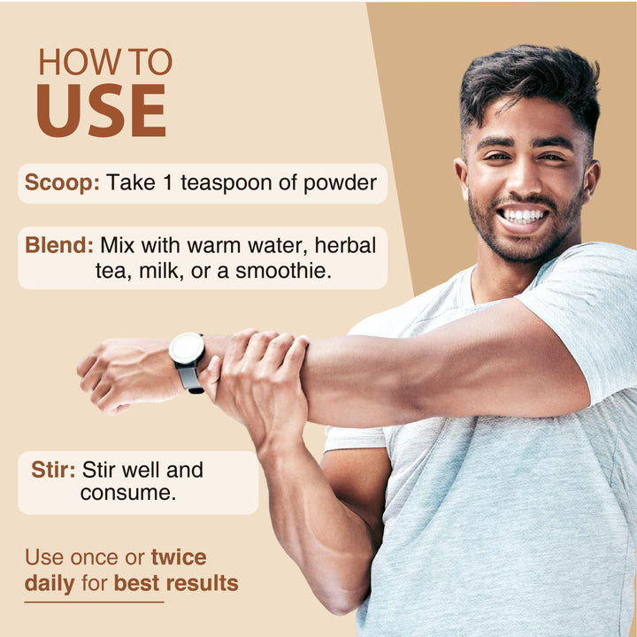 Ashwagandha Powder – Pure Ayurvedic Herb for Daily Strength & Calm - Net Qty: 200g