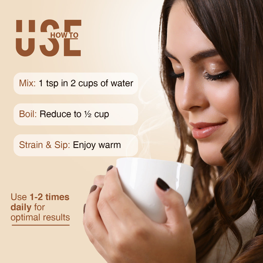 Mulethi (Liquorice) Decoction – Nature’s Sweetness for Respiratory Wellness Net Qty: 200g