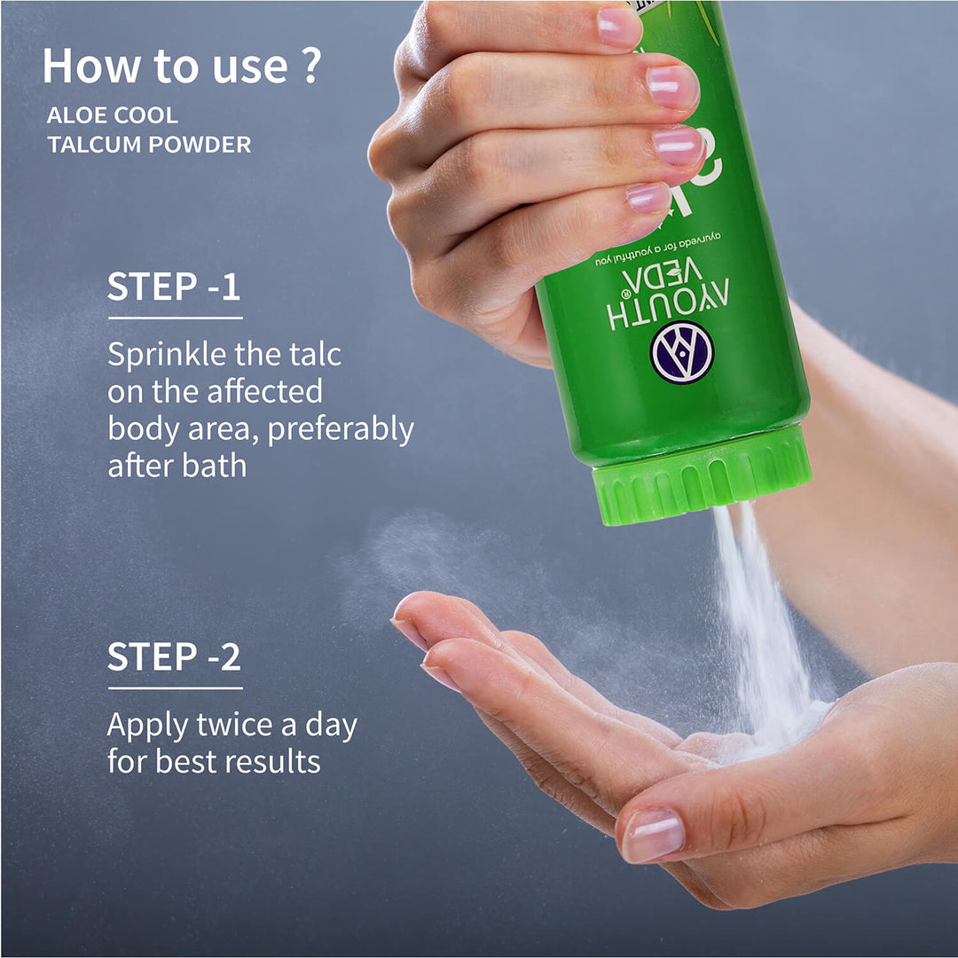 Aloevera Range | Aloe vera gel 150g +Aloe vera soap 100g | Talc 300g - Ayouthveda