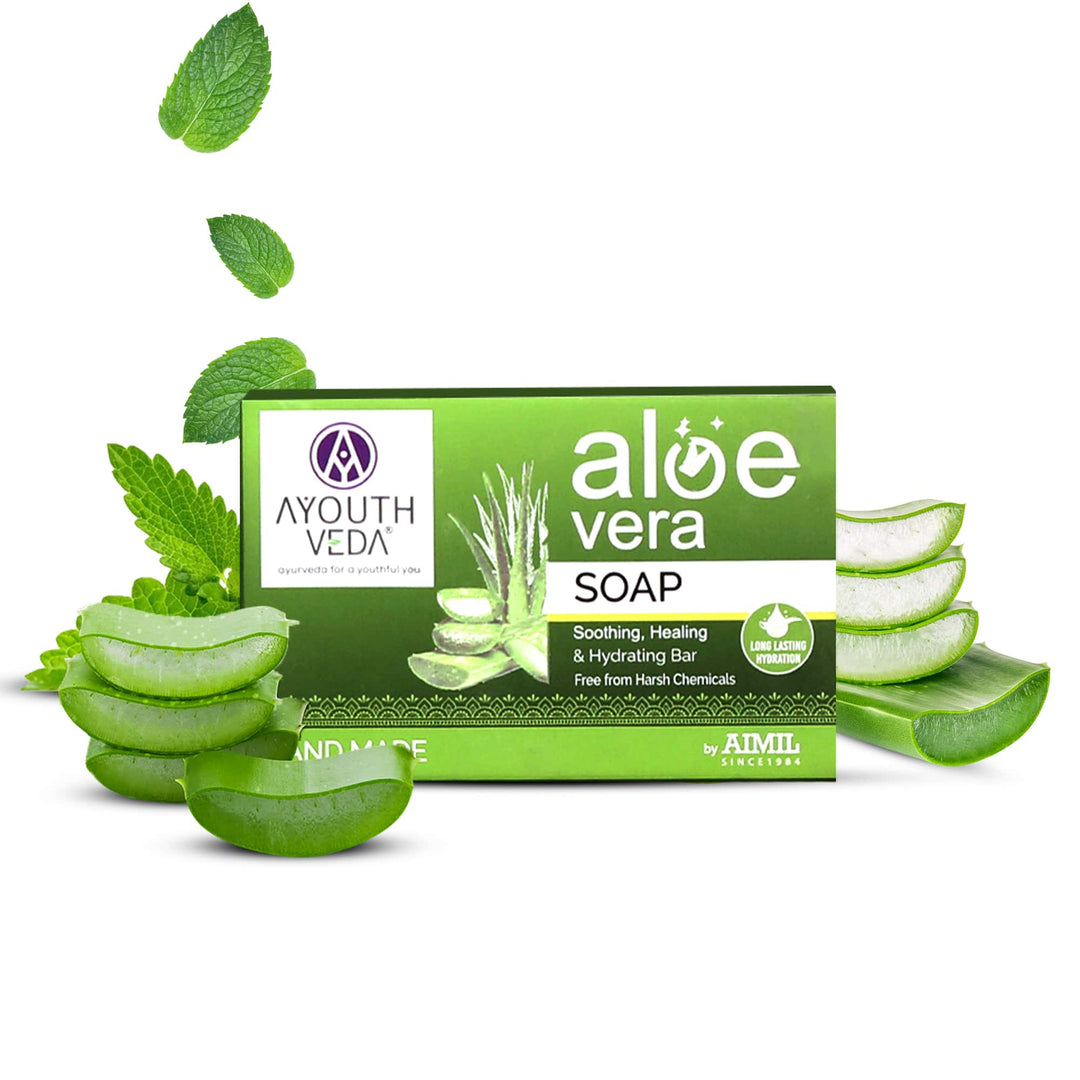 Ayouthveda Aloe Vera Bathing Soap (100g) each - Ayouthveda