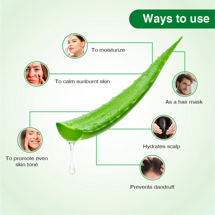 Ayouthveda Aloe Vera Gel for Face, Hair & Body (Net Qty- 150g)