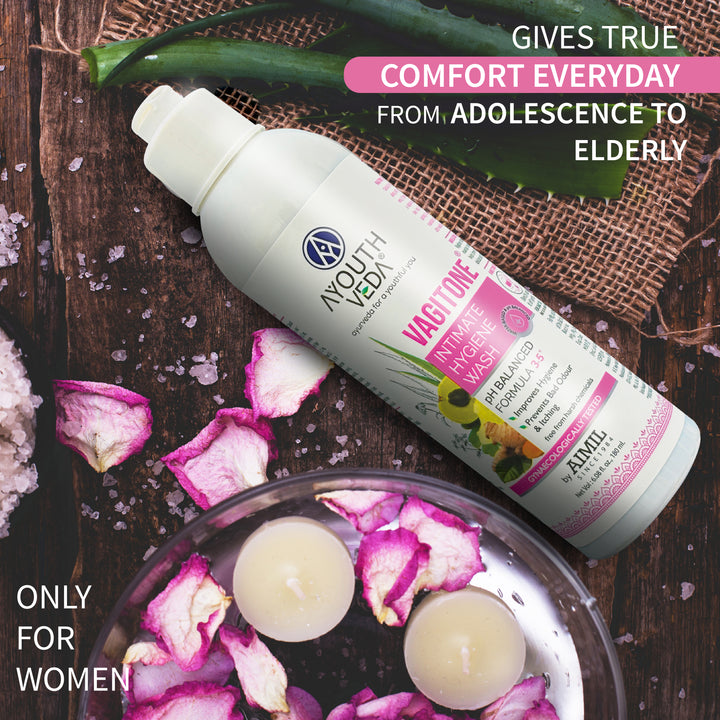 Vagitone Intimate Hygiene Wash for Your Everyday True Comfort Net qty.- 180 ml