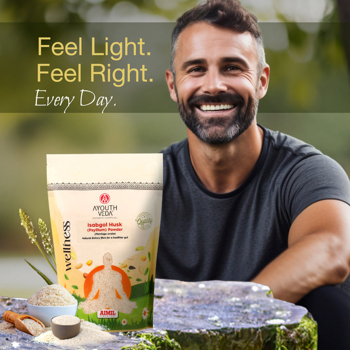 Isabgol Husk Powder – Ayurvedic Digestive Cleanser for Gut Comfort & Digestive Wellness – Net Qty: 200g