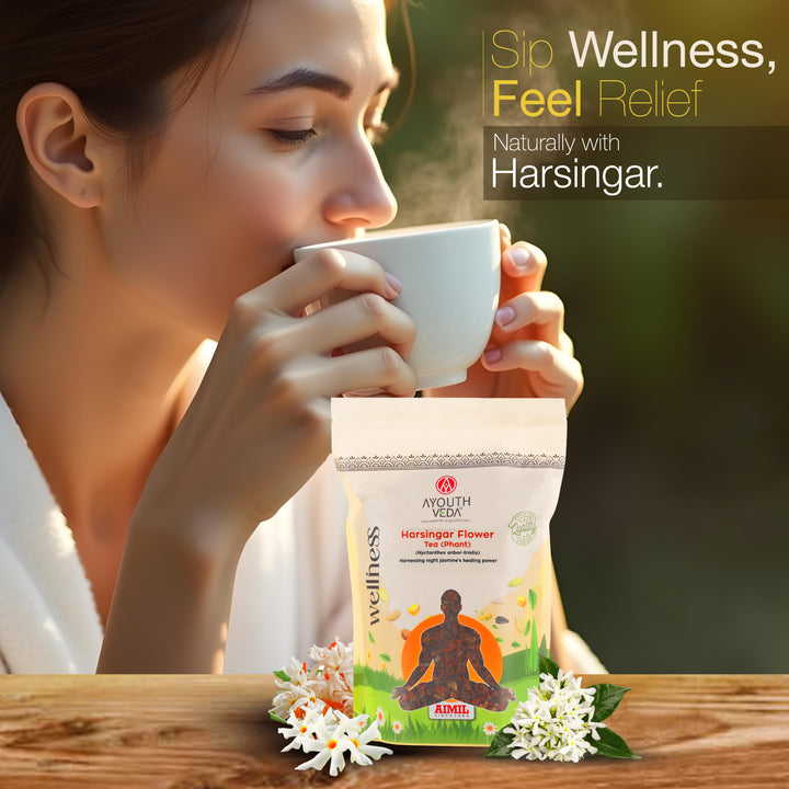 Harsingar Flower Tea (Phant) – Natural Herbal Brew for Pain Relief, Detox & Immunity – Net Qty: 200g