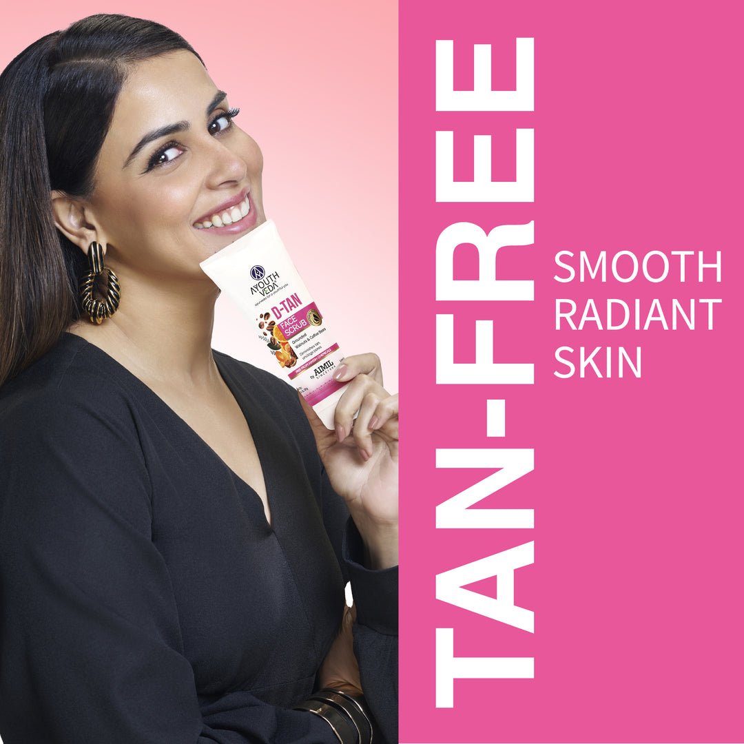 Ayouthveda D-Tan Face Scrub 100g – Tan Removal & Deep Cleansing Scrub with Natural Extracts for Brighter, Smoother Skin