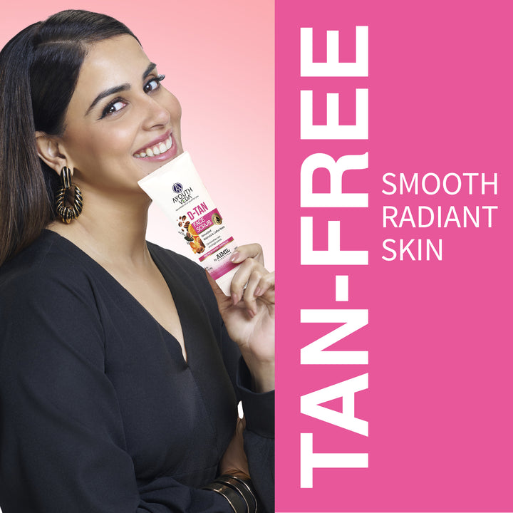 Ayouthveda D-Tan Face Scrub 100g – Tan Removal & Deep Cleansing Scrub with Natural Extracts for Brighter, Smoother Skin