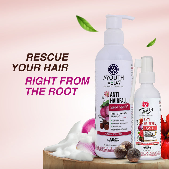 Hairfall Rescue Combo | Anti-Hairfall Tonic (100 ml) | Anti-Hair Fall Shampoo (200 ml)