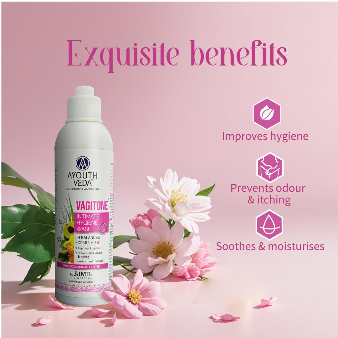 Vagitone Intimate Hygiene Duo | Vagitone Intimate Hygiene Wash (180ml) | Vagitone Vaginal Gel (50 g)