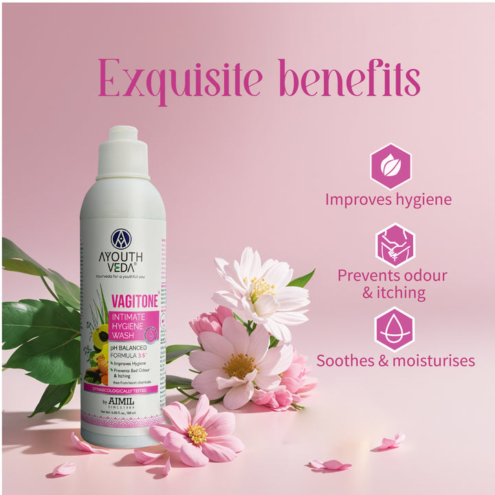 Vagitone Intimate Hygiene Duo | Vagitone Intimate Hygiene Wash (180ml) | Vagitone Vaginal Gel (50 g)
