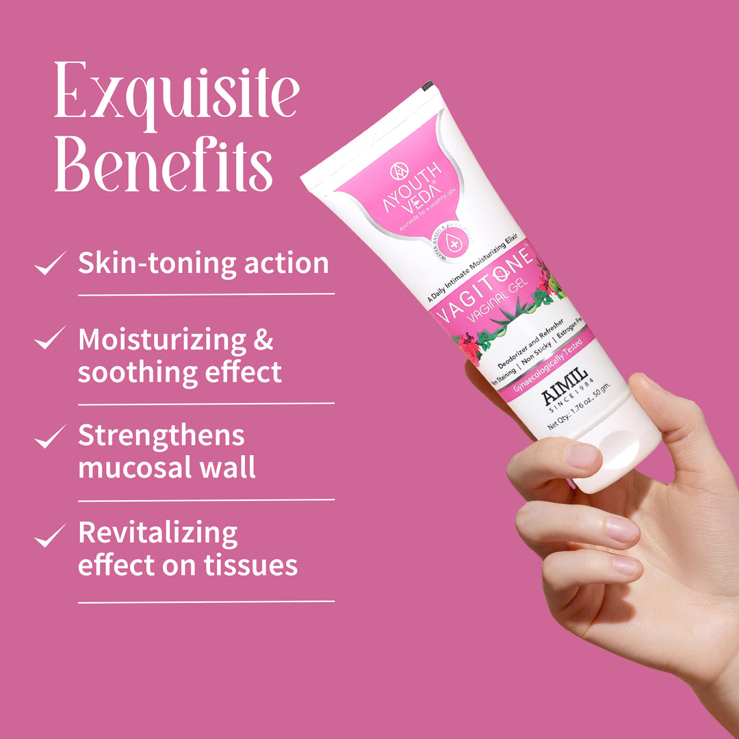 Vagitone Intimate Hygiene Duo | Vagitone Intimate Hygiene Wash (180ml) | Vagitone Vaginal Gel (50 g)