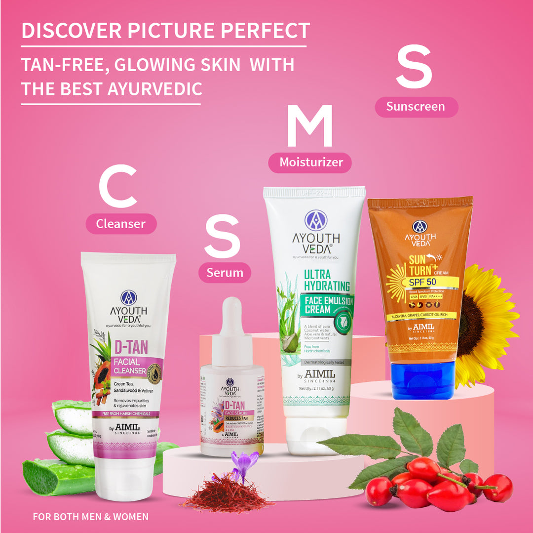 Ayouthveda D-Tan CSMS Skincare Routine