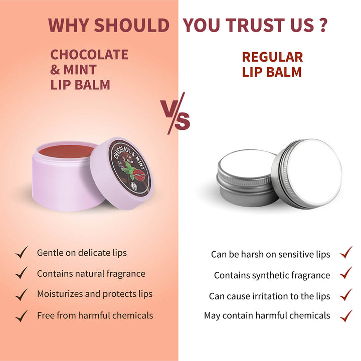 Chocolate & Mint Lip Balm ( Net Qty - 10g ) - Ayouthveda