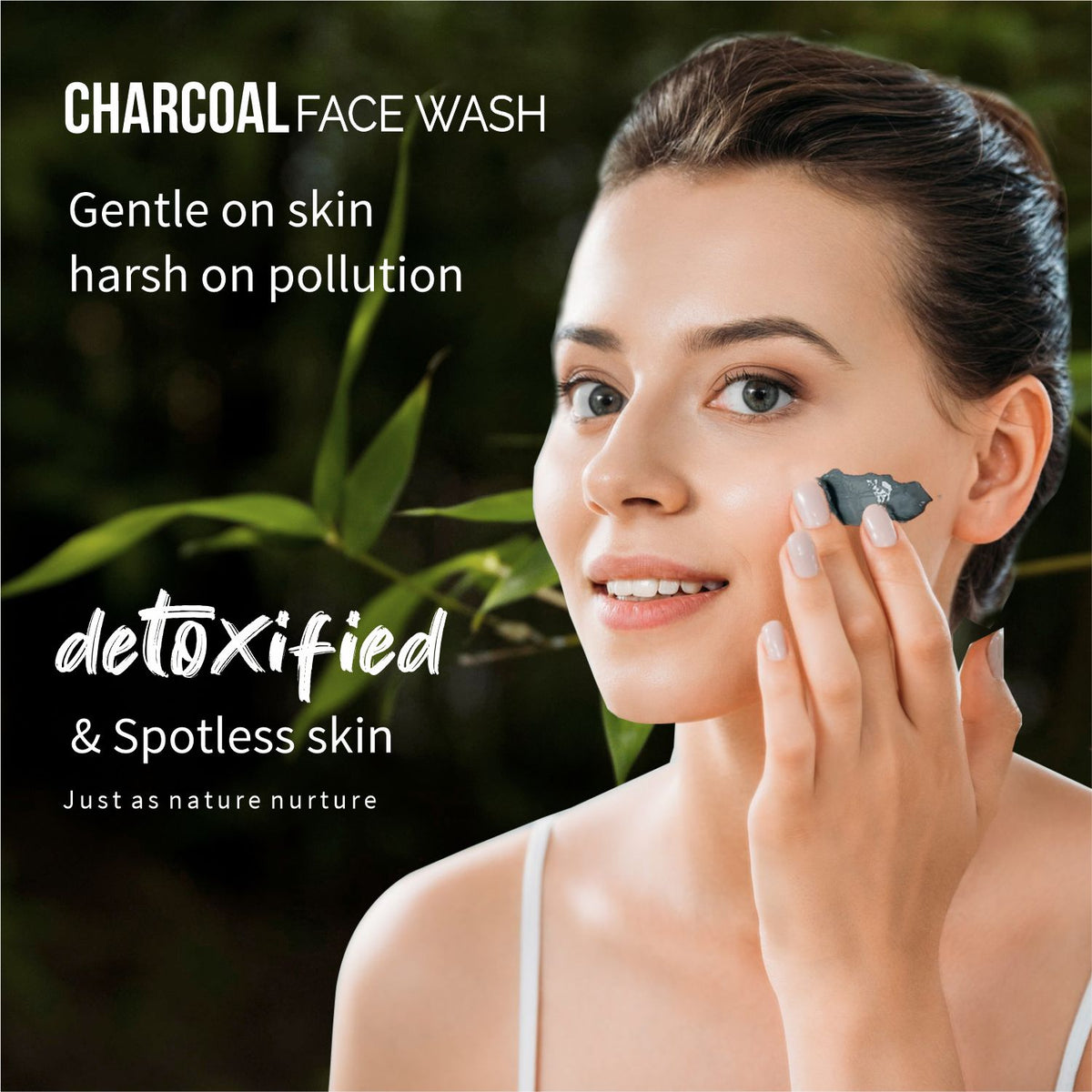 Buy activated charcoal face wash online for women and men Ayouthveda