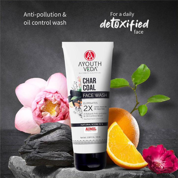 Charcoal Face Wash with Activated Charcoal (Net Qty-100ml )