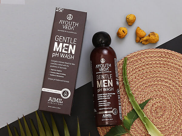 Ayouthveda Gentle Men pH Wash: Men's intimate wash made with Ayurvedic ingredients