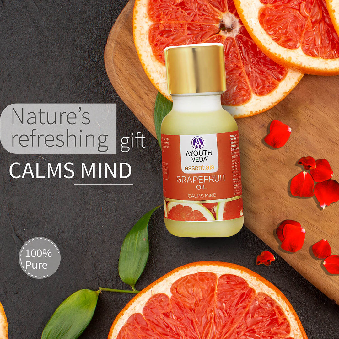 Grape Fruit Essential Oil ( Net Qty-15 ml) - Ayouthveda