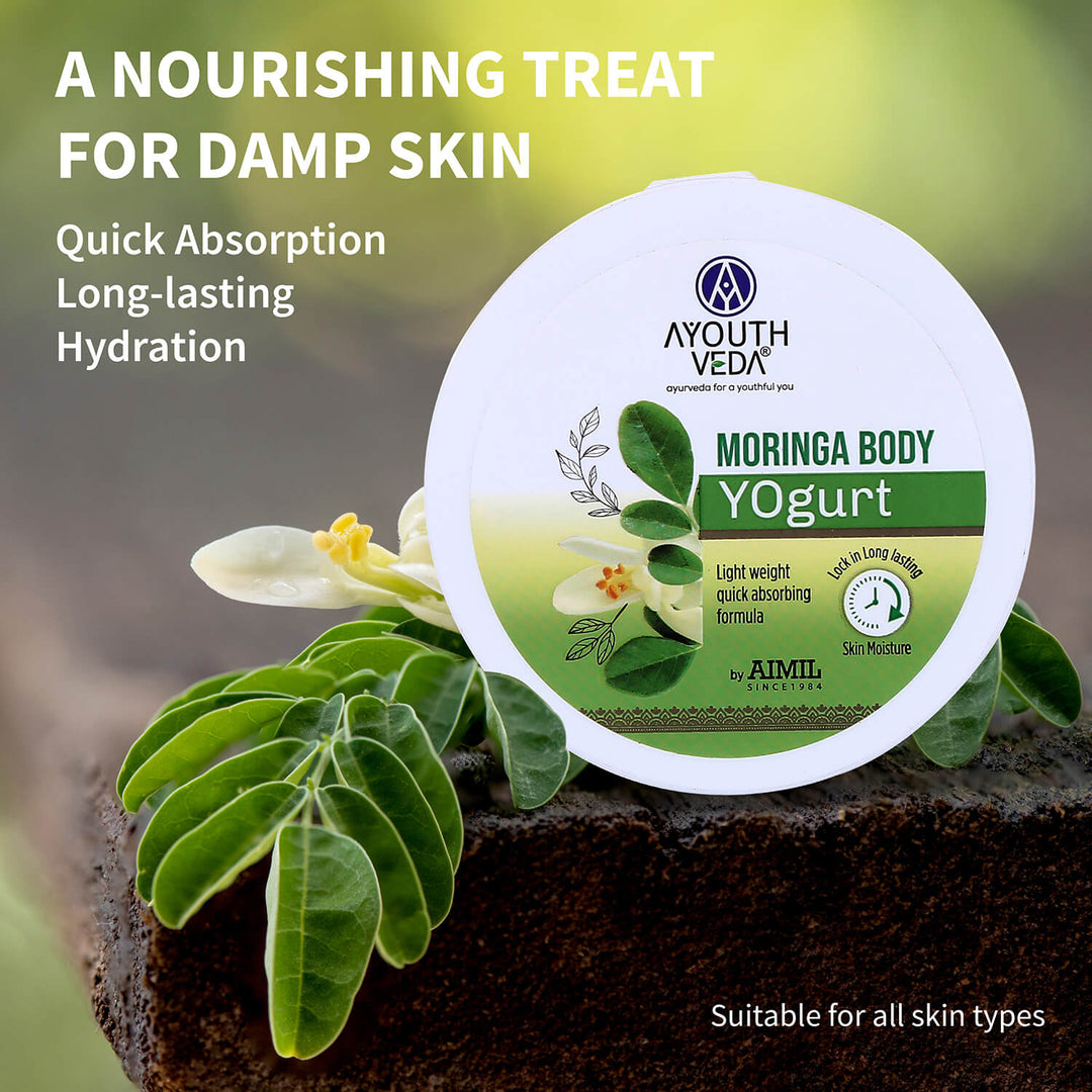 Moringa Body Yogurt for All Skin Types 200g - Ayouthveda
