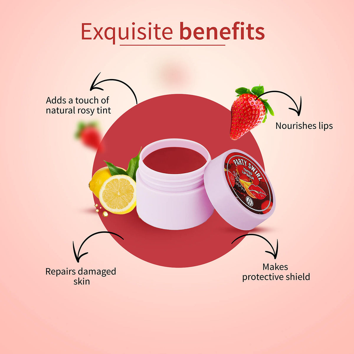 Party Swirl Tinted Lip Balm Ayouthveda