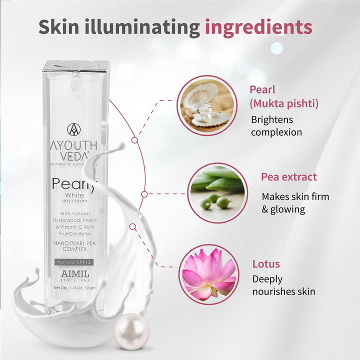 Pearly White Day Cream - Ayouthveda