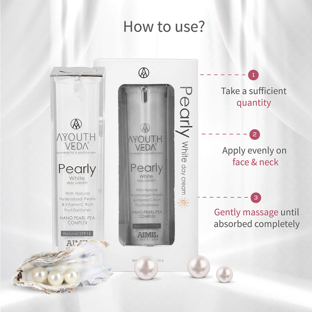Pearly White Day Cream - Ayouthveda