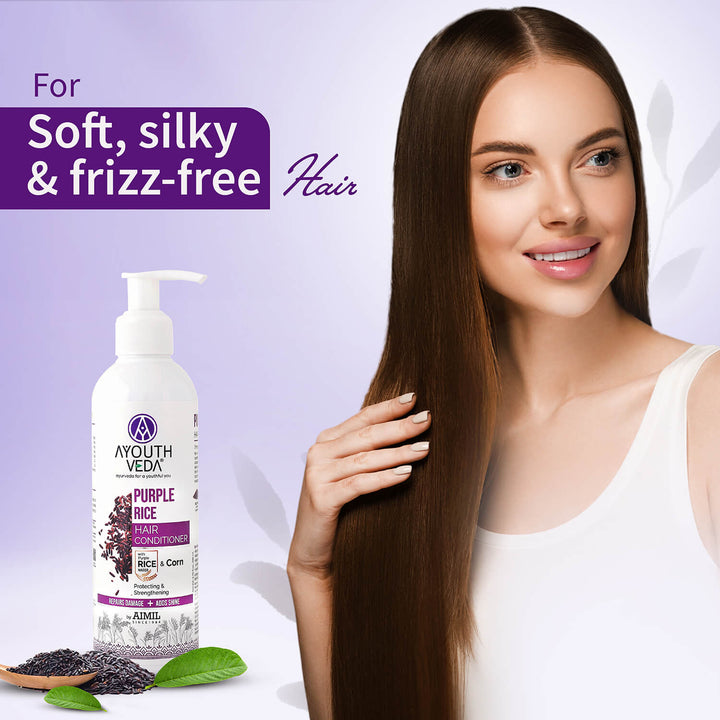 Purple Rice Hair Conditioner 200ml - Ayouthveda