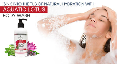 Sink Into The Tub Of Natural Hydration With Aquatic Lotus Body Wash