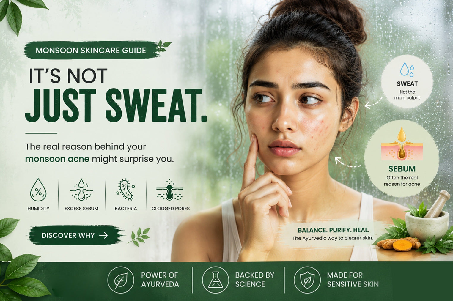 Sweat or Sebum? What's Actually Causing Your Monsoon Breakouts?