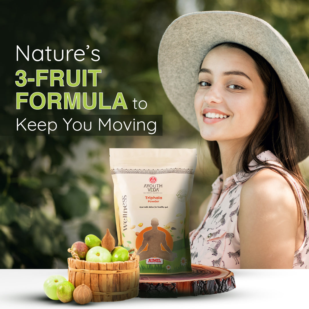 Triphala Powder – Traditional Ayurvedic Blend for Daily Detox & Gut Health – Net Qty: 200g