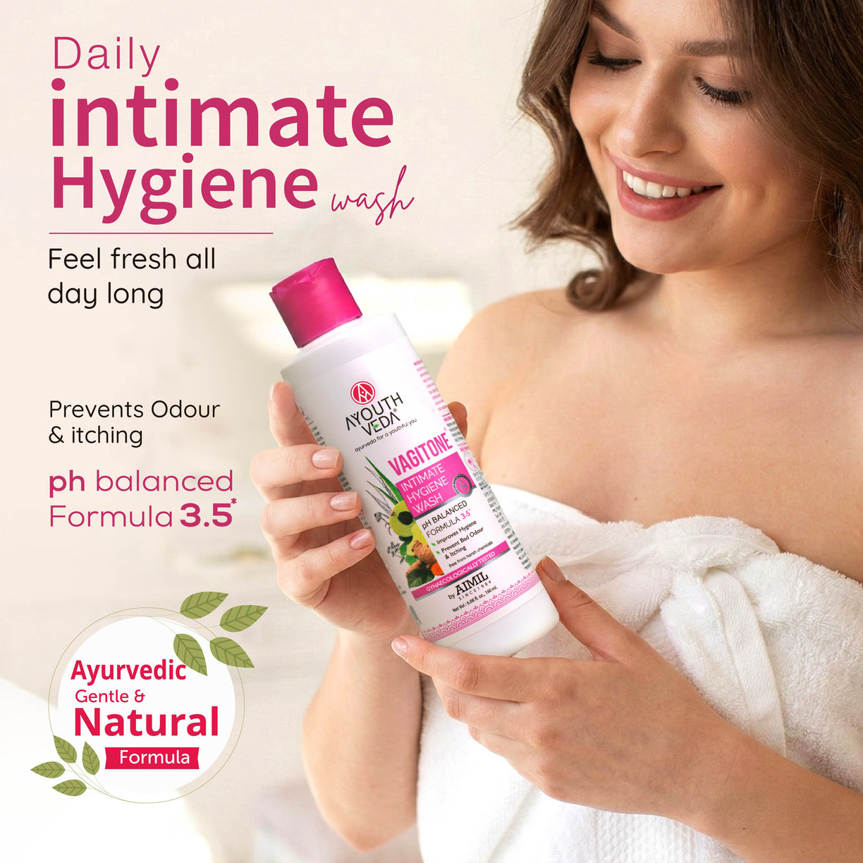 Vagitone Daily Intimate Hygiene Wash for Women – Gentle, Safe & Refreshing |  ( Net Qty-100 ml)
