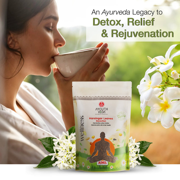 Harsingar Leaves Decoction – Ayurvedic Decoction for Joint, Skin, & Hair Health - Net Qty: 200g