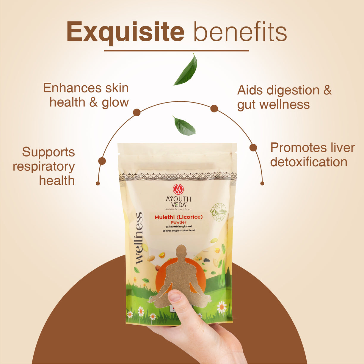 Mulethi (Liquorice) Powder- For Respiratory and Digestive Wellness Net Qty: 200g