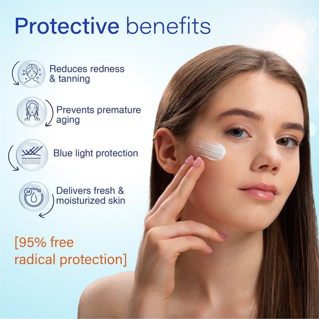 Ayouthveda Sun Turn+ Cream SPF 50 with Hyaluronic Acid for Broad Spectrum UV Protection Net qty.- 60 g