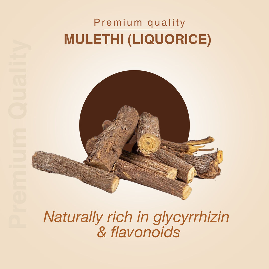 Mulethi (Liquorice) Powder- For Respiratory and Digestive Wellness Net Qty: 200g