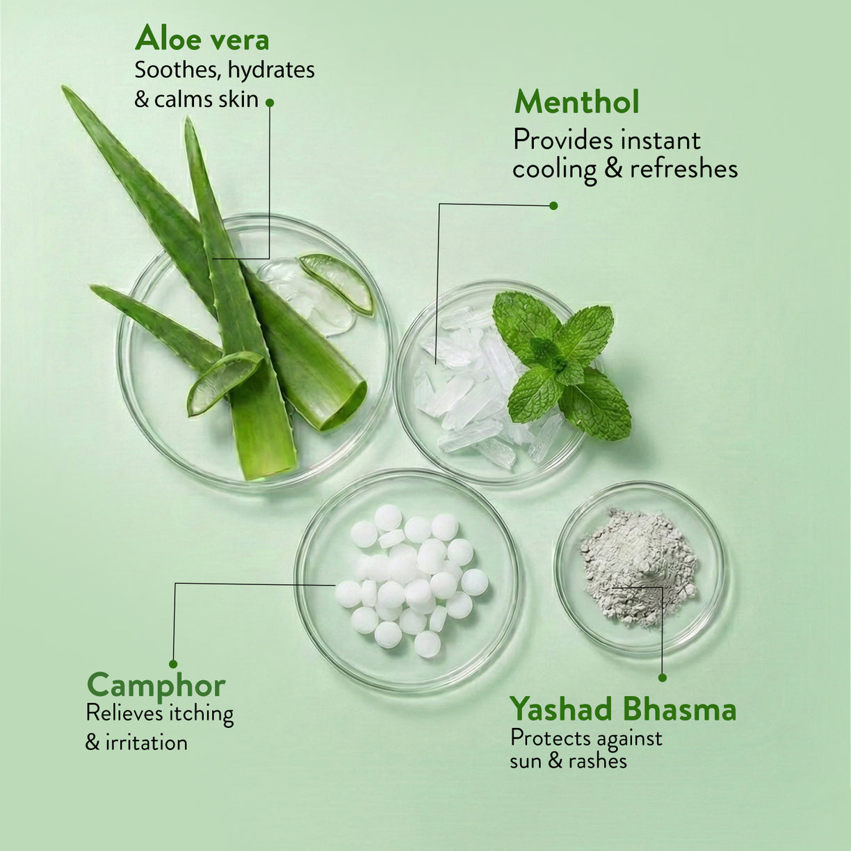 Aloe Cool Talcum Powder with Mint and Aloe Extracts 300g