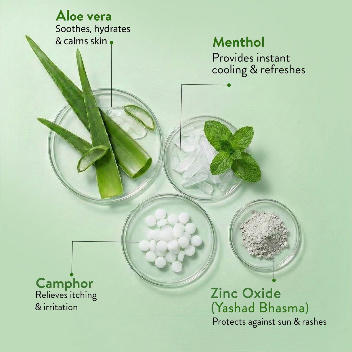 Aloe Cool Talcum Powder with Mint and Aloe Extracts 300g