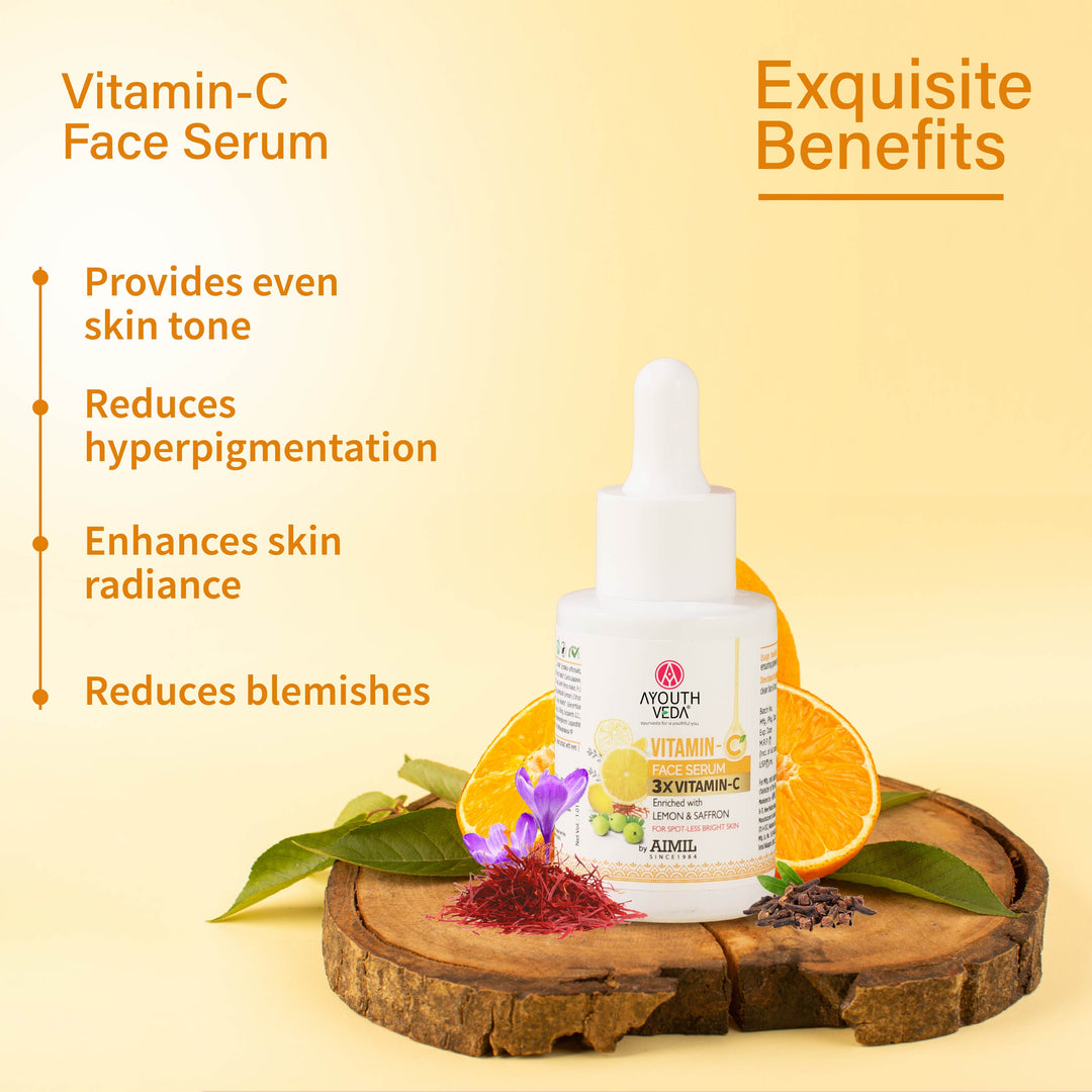 Vitamin C Glow Combo: Vitamin C Facial Cleanser (100 ml) | Vitamin C Face Serum (30 ml) | Sun Turn Cream SPF 30 (60 g) | Vitamin C Face Scrub (50 ml)