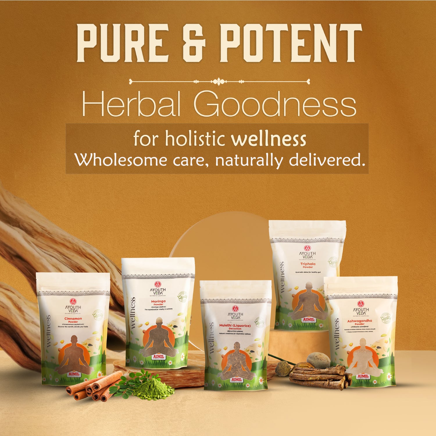 Mulethi (Liquorice) Decoction – Nature’s Sweetness for Respiratory Wellness Net Qty: 200g