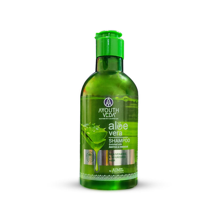 Ayouthveda Aloe Vera Shampoo for Hair Fall Control, Dandruff & Itchy Scalp | Sulphate & Paraben Free | Gentle Daily Cleanser for Soft, Smooth Hair – 250ml
