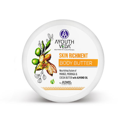 Ayouthveda Skin Richment Body Butter for soft, smooth, and nourished skin