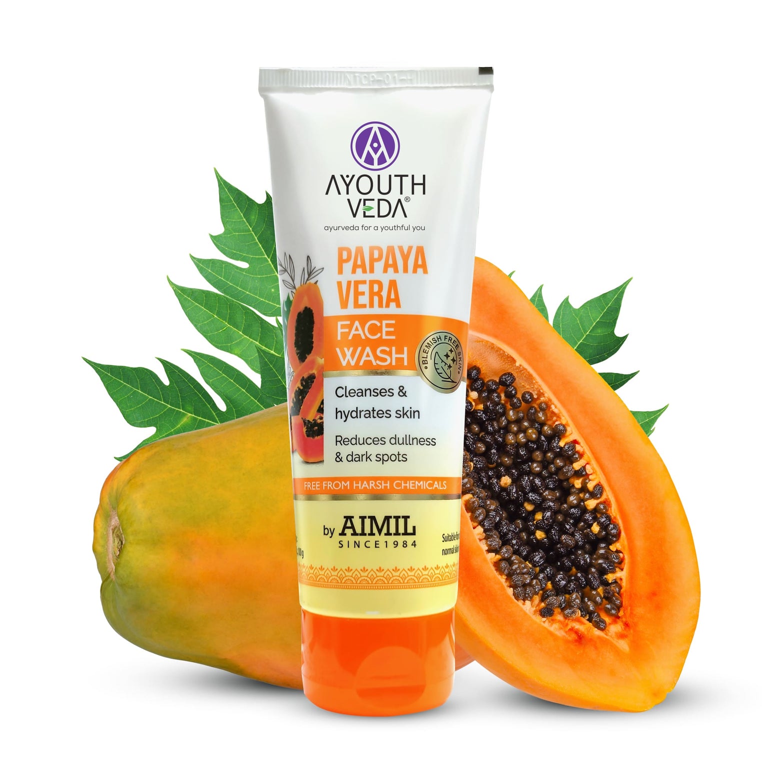 Papaya Vera Face Wash  100 g - Ayouthveda