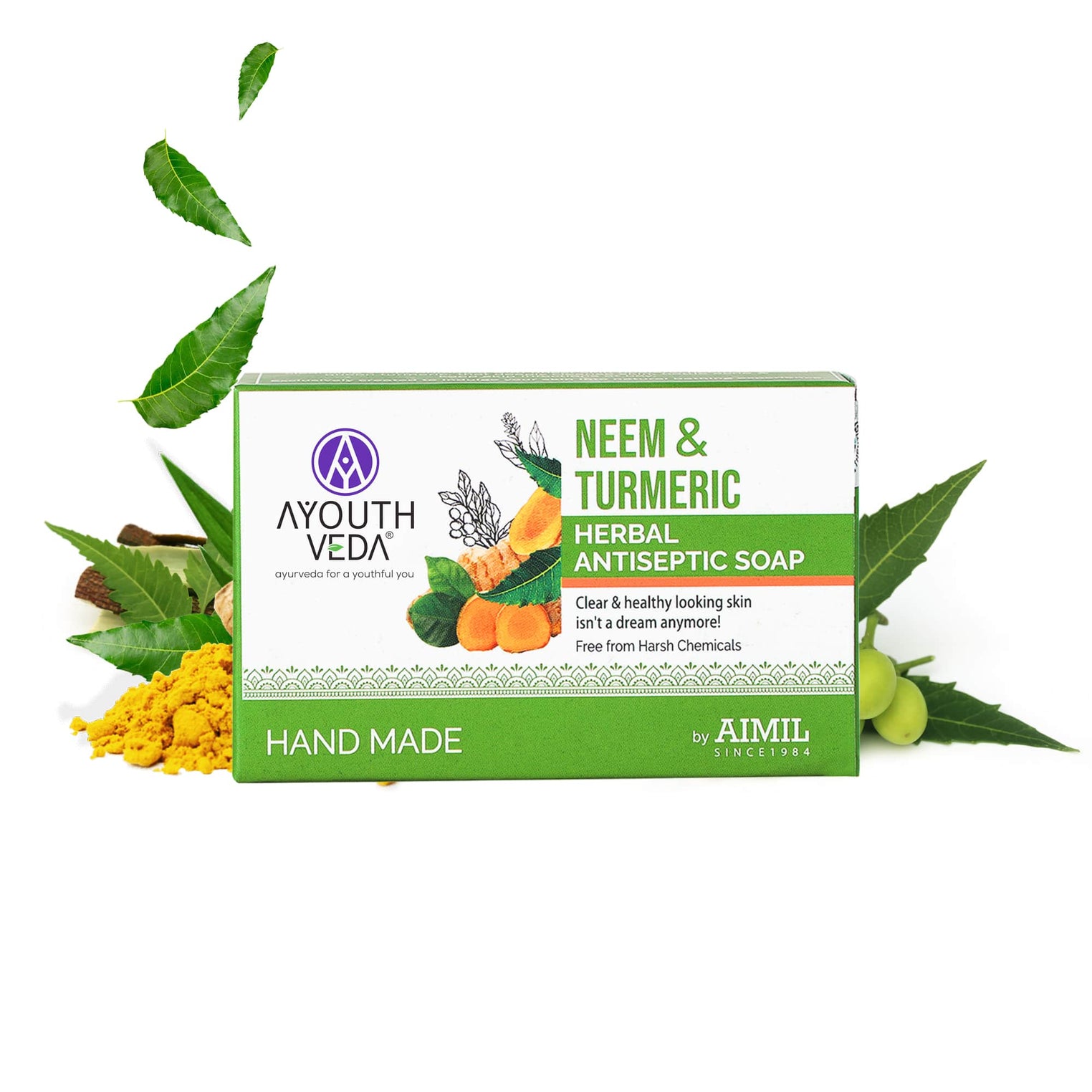 Neem & Turmeric Soap 100 g - Ayouthveda