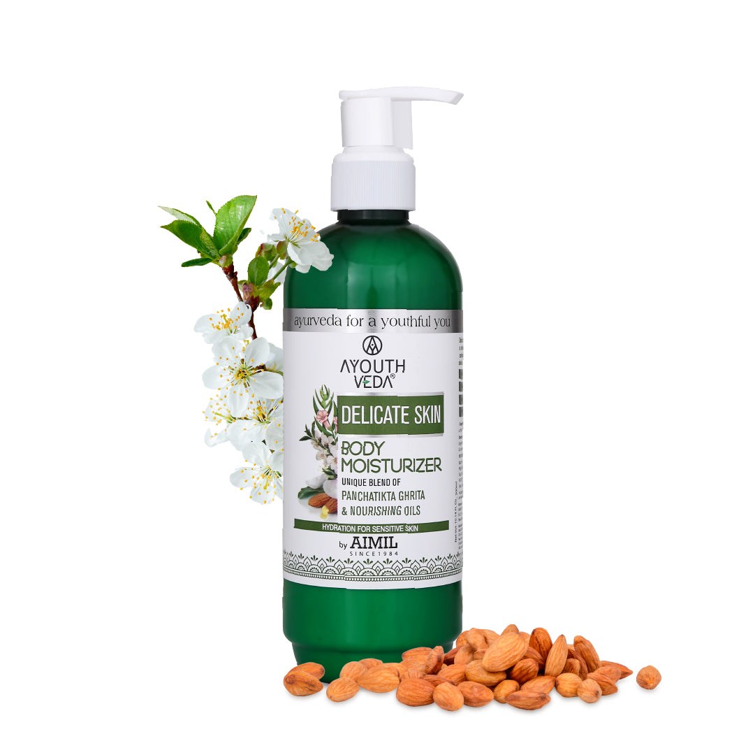 Delicate Skin Body Moisturizer (Net Qty-300ml) - Ayouthveda