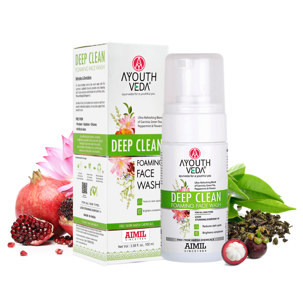 Deep Clean Foaming Face Wash With Ultra-Refreshing Formula ( Net Qty-100ml )