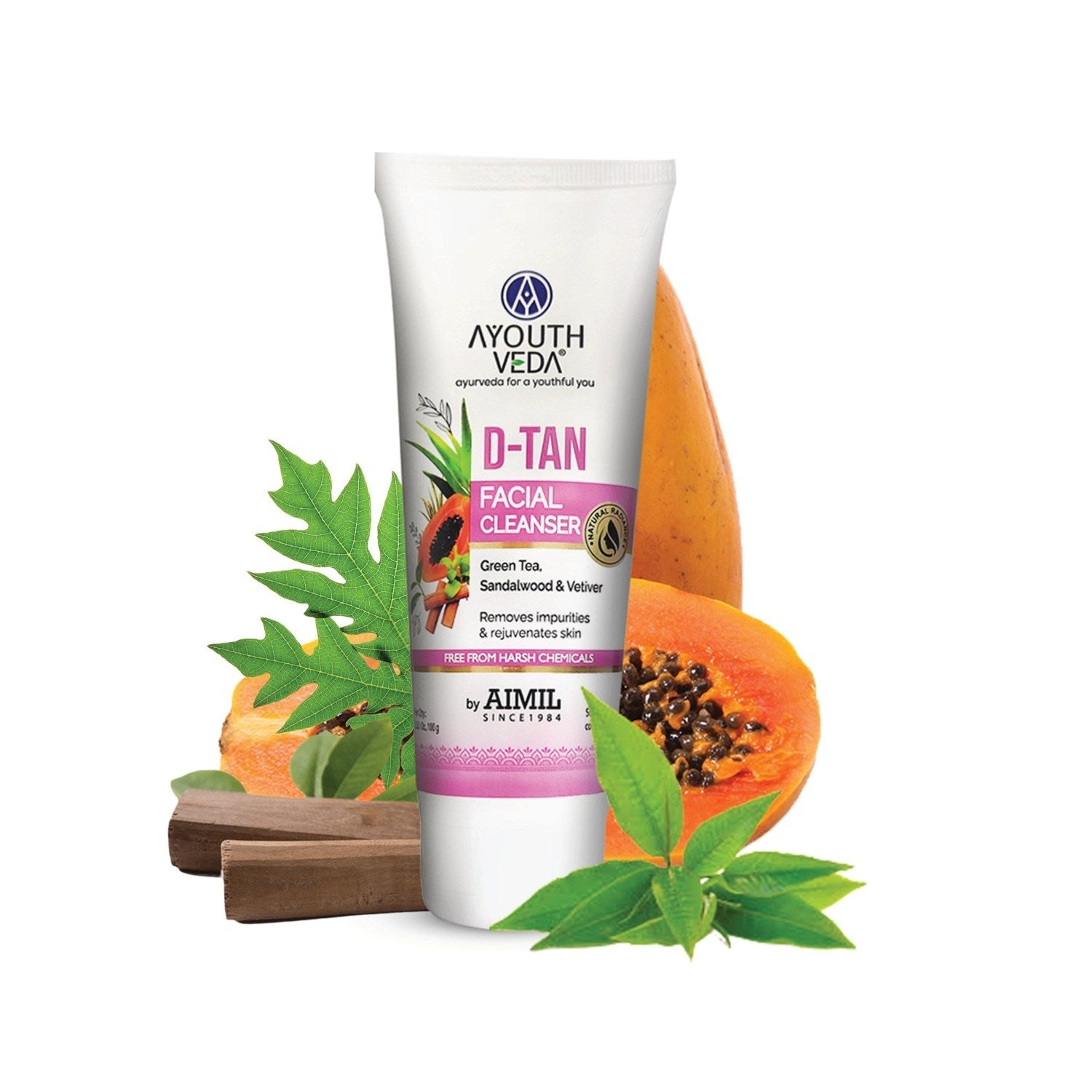 D-Tan Facial Cleanser ( Net Qty - 100g ) - Ayouthveda