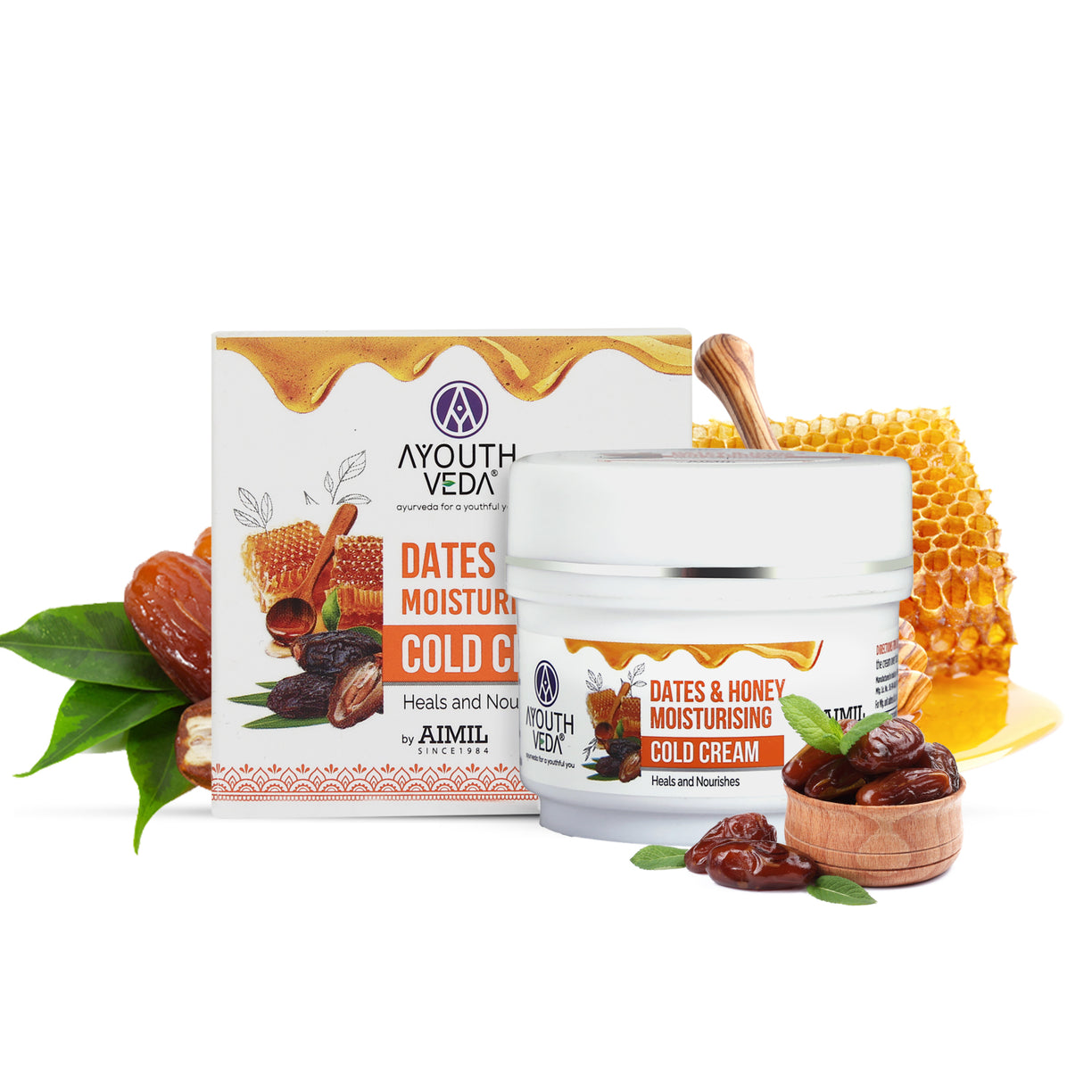 Dates & Honey Moisturising Cold Cream ( Net Qty -50g) - Ayouthveda