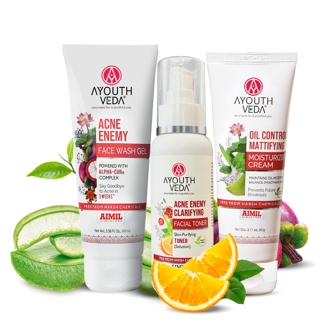 Anti Acne CTM Regimen | Acne face wash 100 ml , Acne Toner 100ml , Oil Control Cream 60g