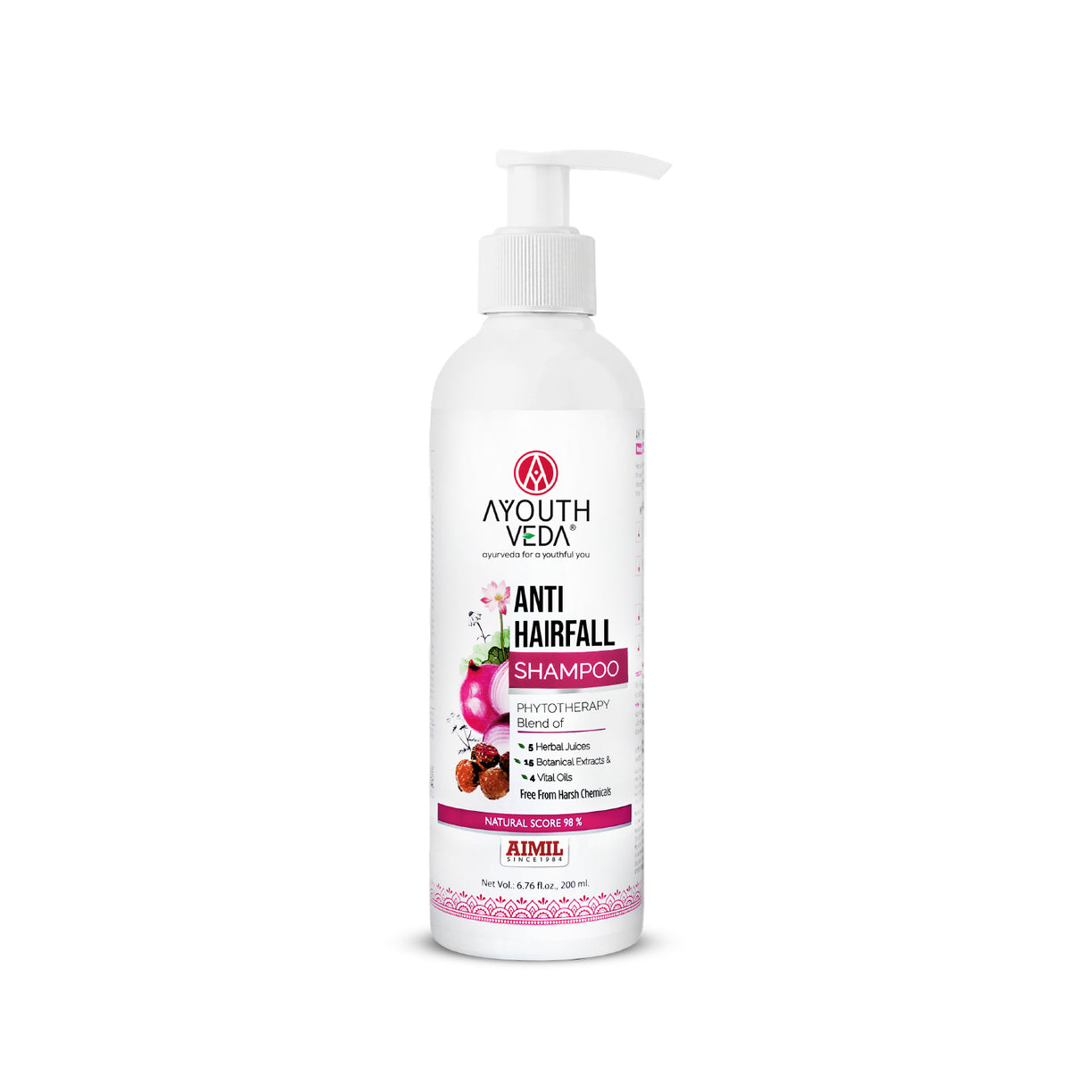 Anti-Hair Fall Shampoo with Onion and Coffee -(Net Qty- 200ml)
